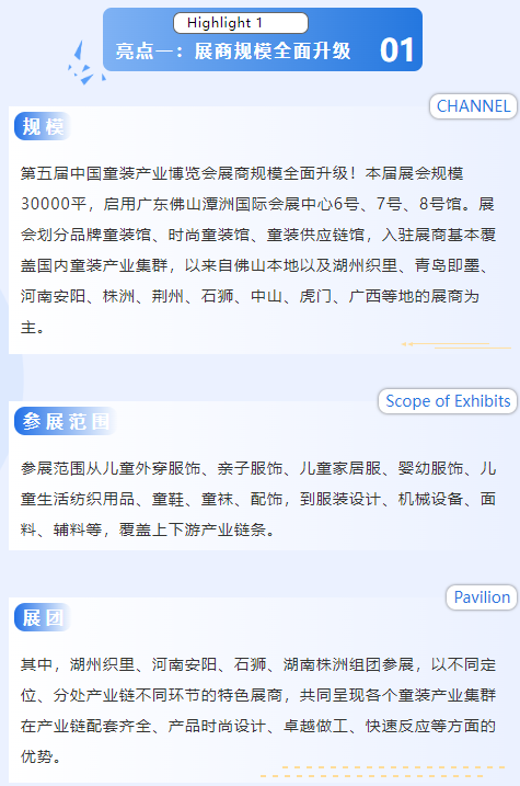  亮點 | “童”領(lǐng)新商機！第五屆中國童裝產(chǎn)業(yè)博覽會高能“劇透”！